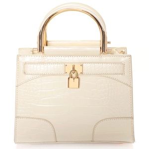 Fashion Nova “Stay Classy” White Crossbody Bag